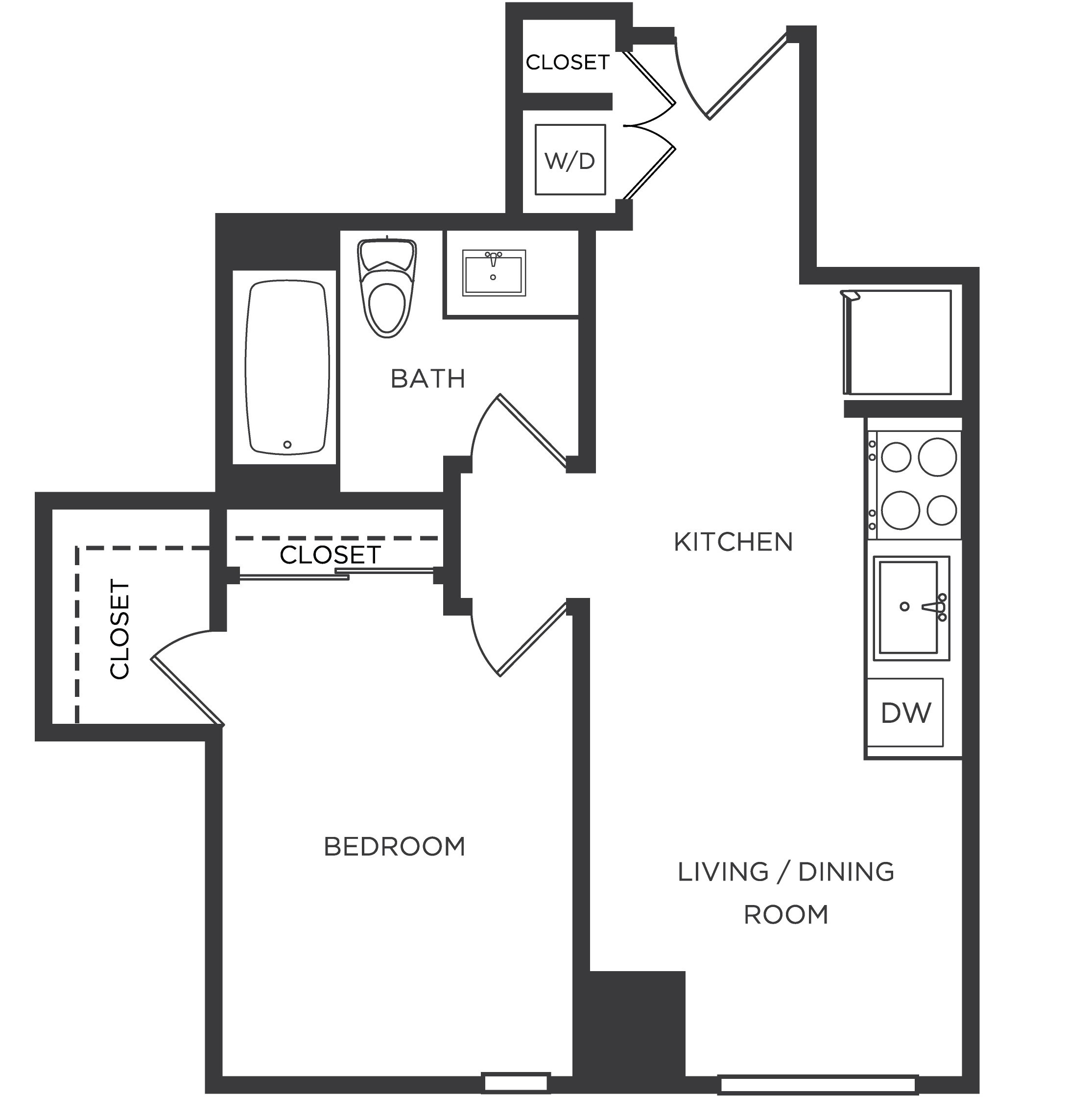 Floor Plan Image of Apartment Apt 1018